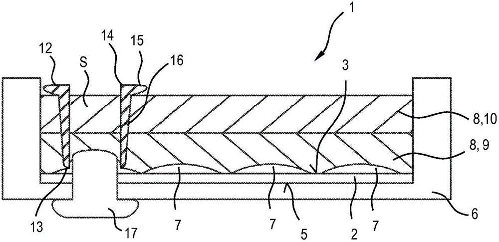 Lighting device and method for contacting a lighting device