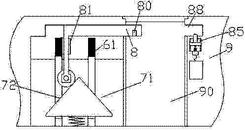 A protective device for a municipal inspection well and its operating method