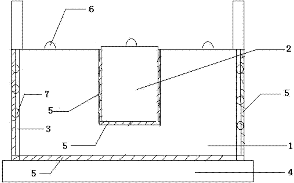 Double-lifting point embedded bulkhead gate system and application thereof