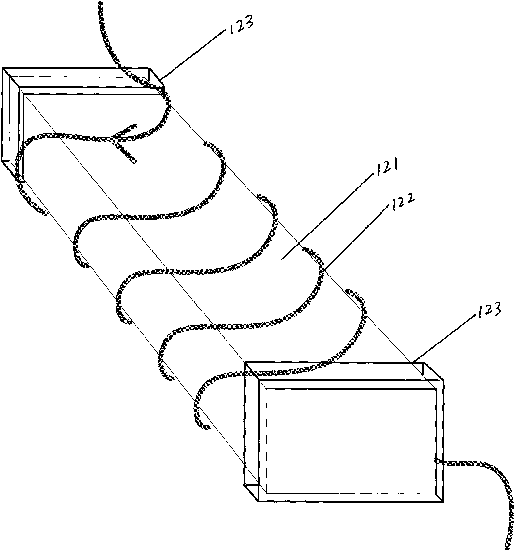 Power-frequency feeble-current electromagnetic signal sensor of non-current transformer type