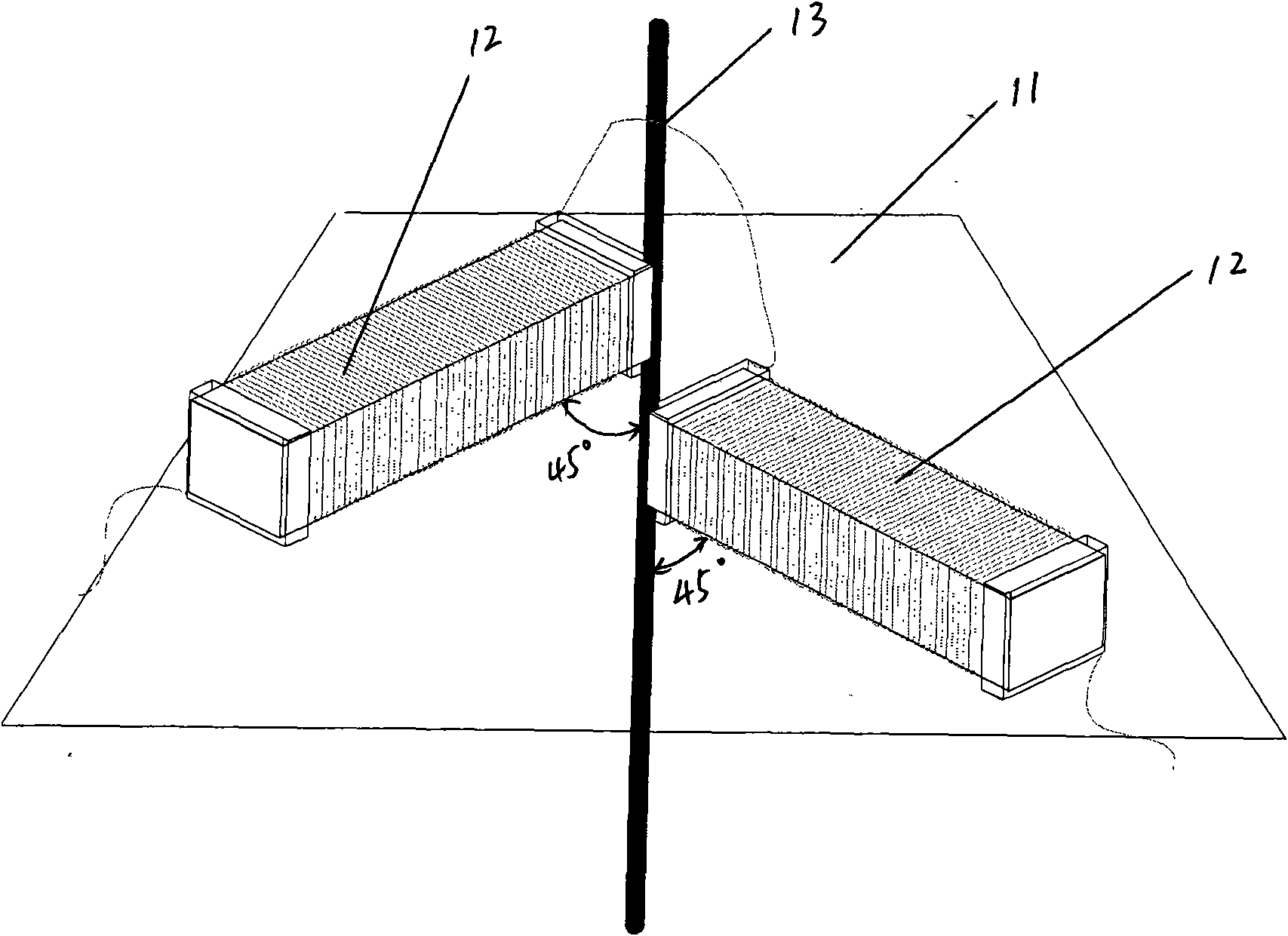 Power-frequency feeble-current electromagnetic signal sensor of non-current transformer type