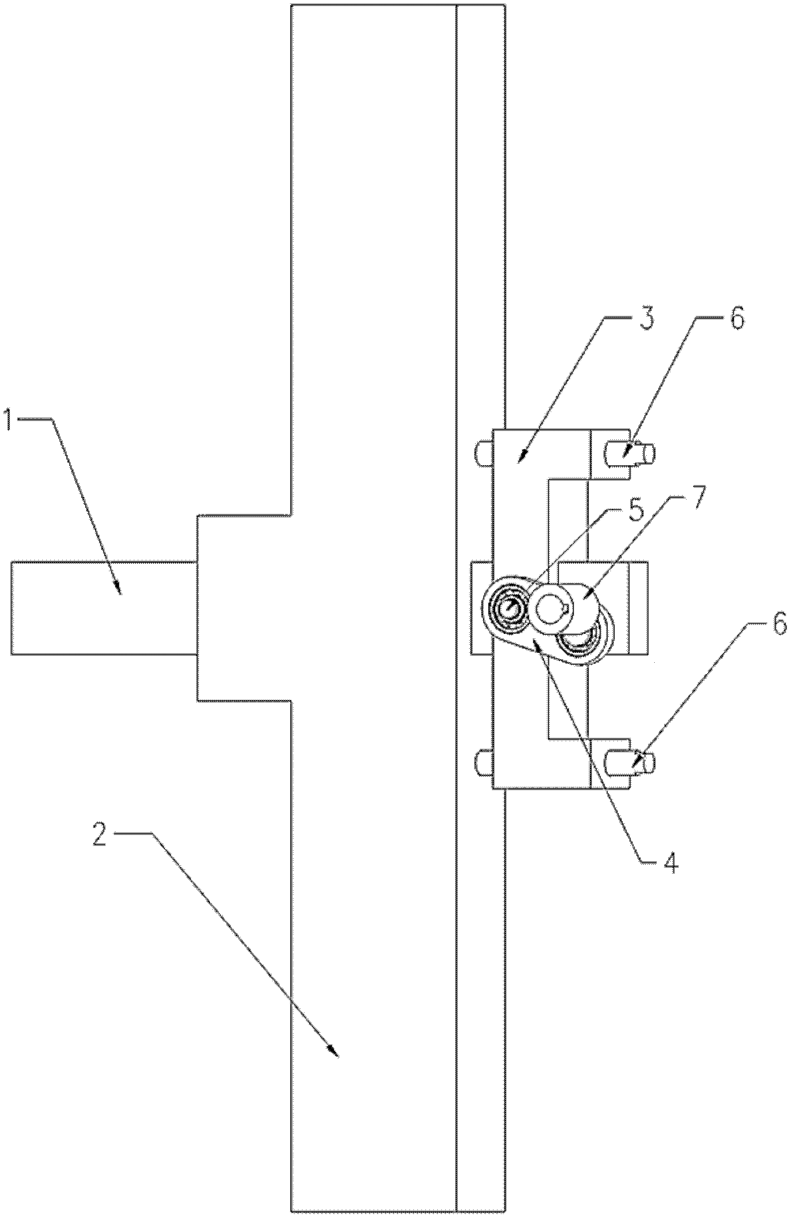 Inlet and outlet moving mechanism of core cutter of spring machine