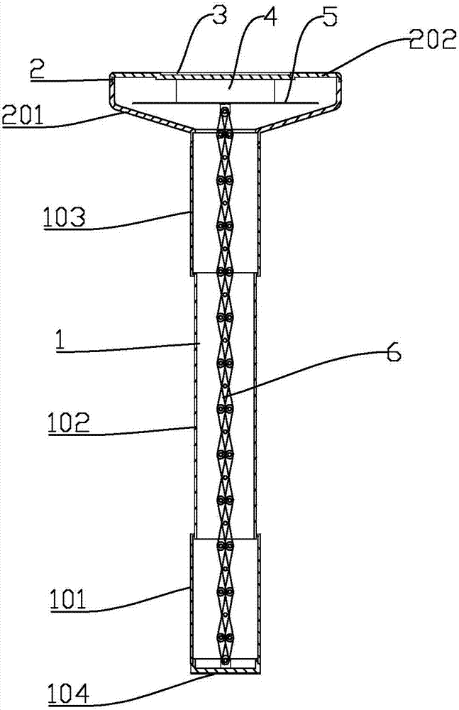 Automatic telescopic solar wall lamp