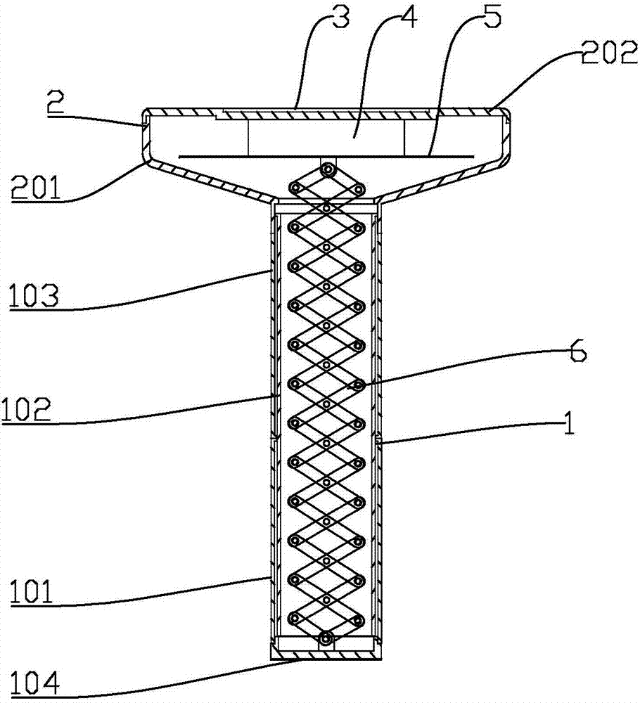 Automatic telescopic solar wall lamp