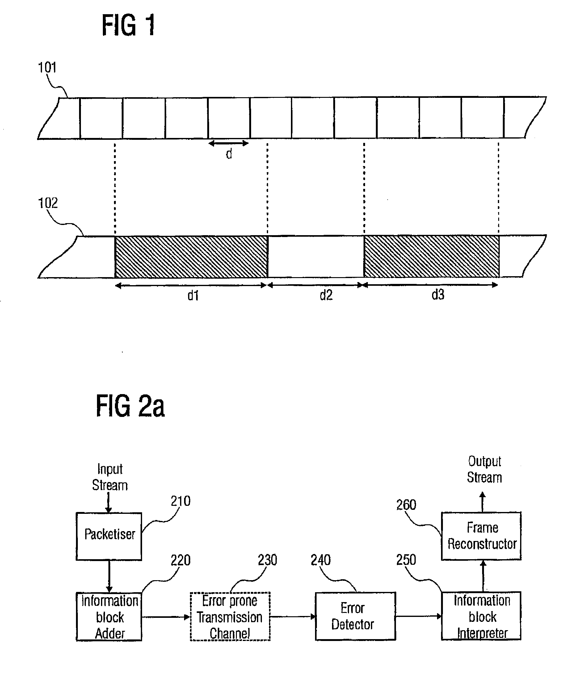 Apparatus for Generating and Interpreting a Data Stream with Segments having Specified Entry Points