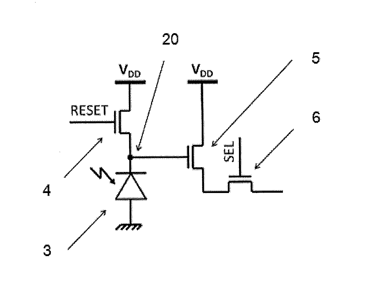 Method for avoiding pixel saturation