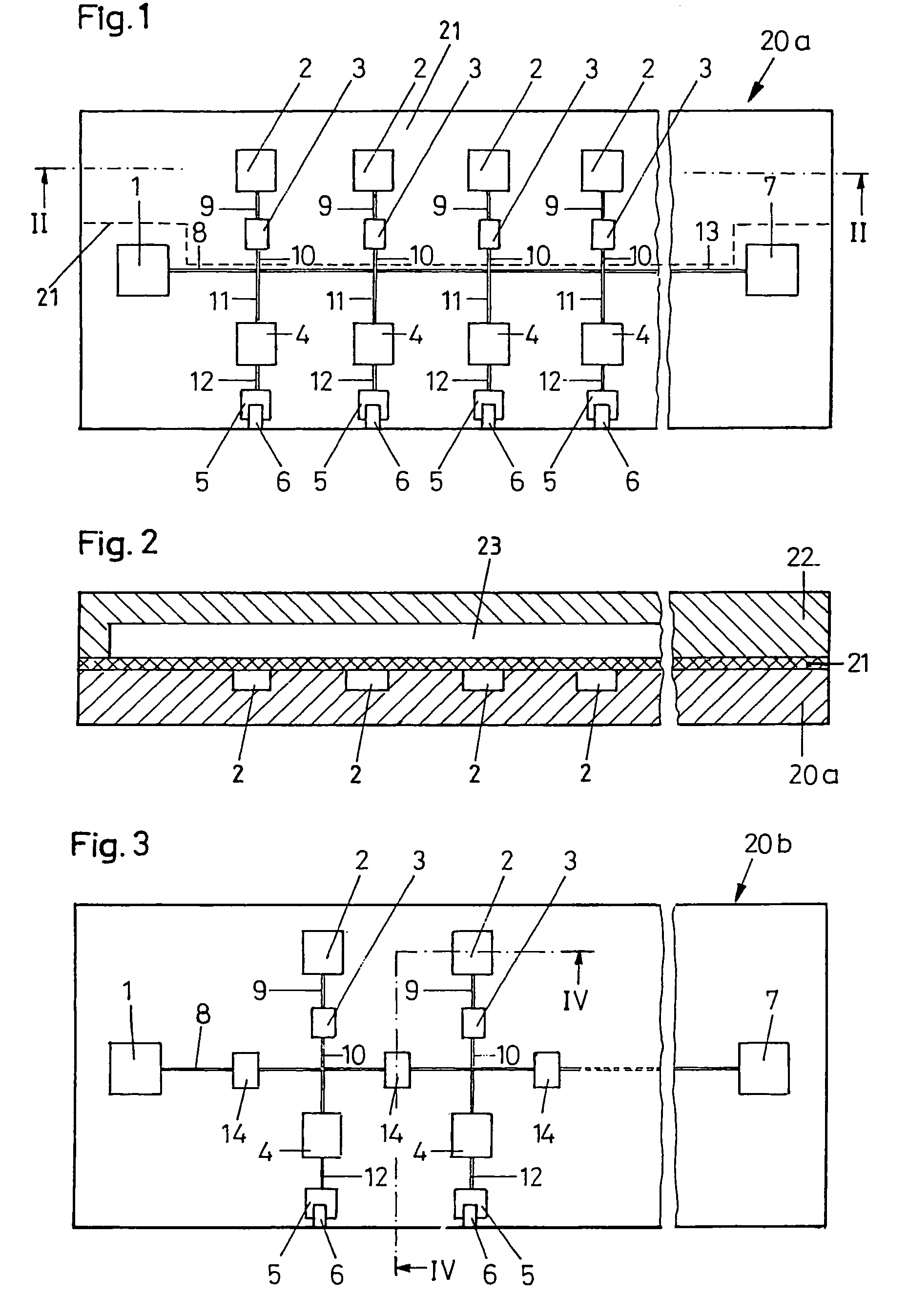 Device for parallel metering of liquids