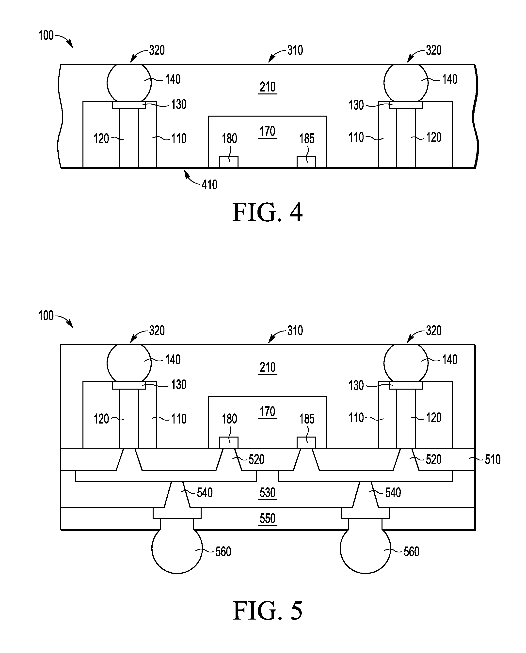 Semiconductor device packaging using encapsulated conductive balls for package-on-package back side coupling
