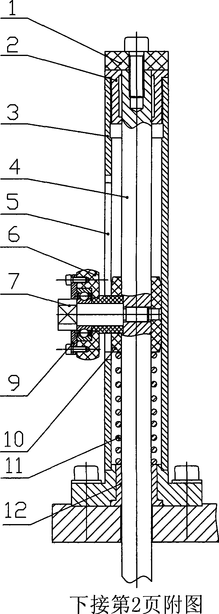 Ampoule clamping device of impurity detection device for bottle-contained liquid