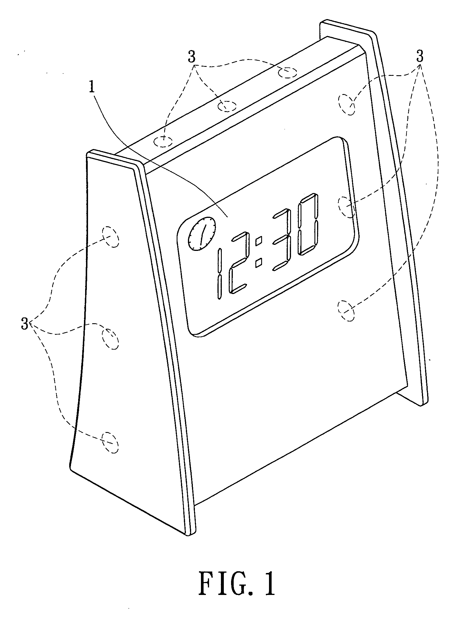 Multifunctional desk-top inductive clock