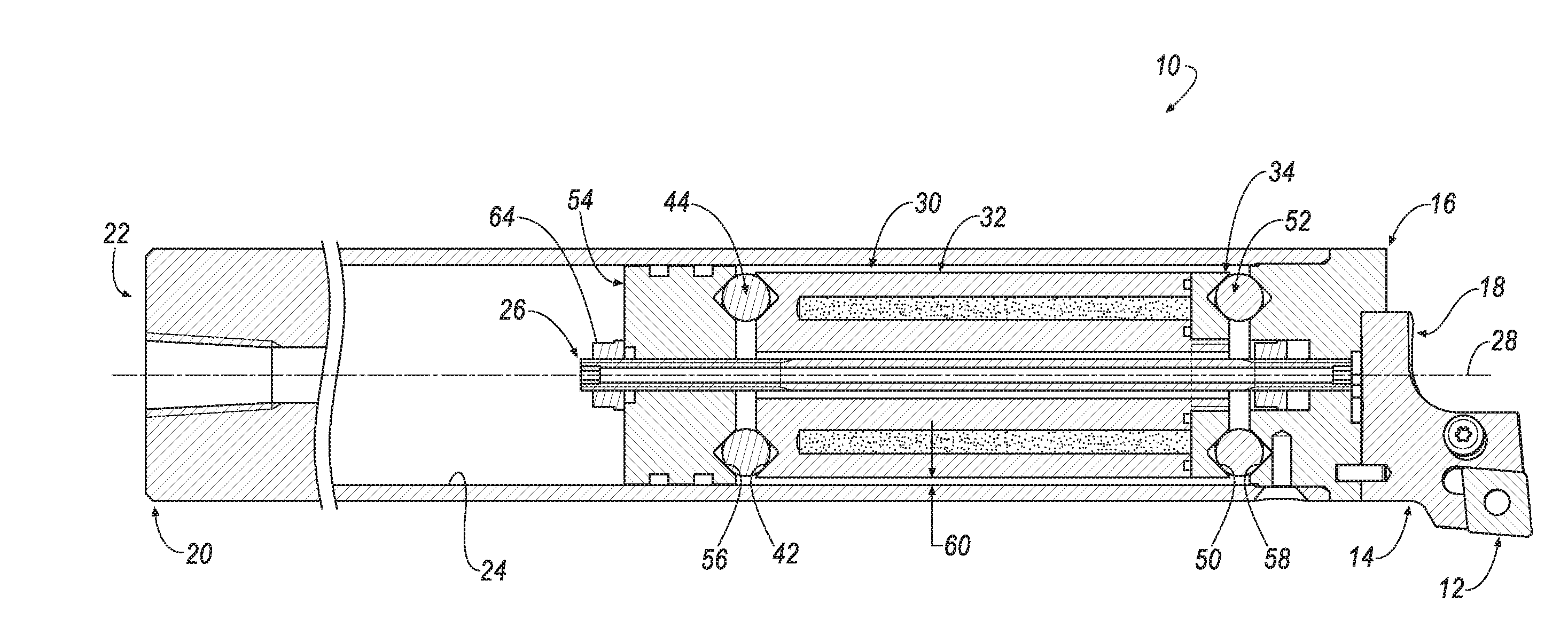 Toolholder with tunable passive vibration absorber assembly