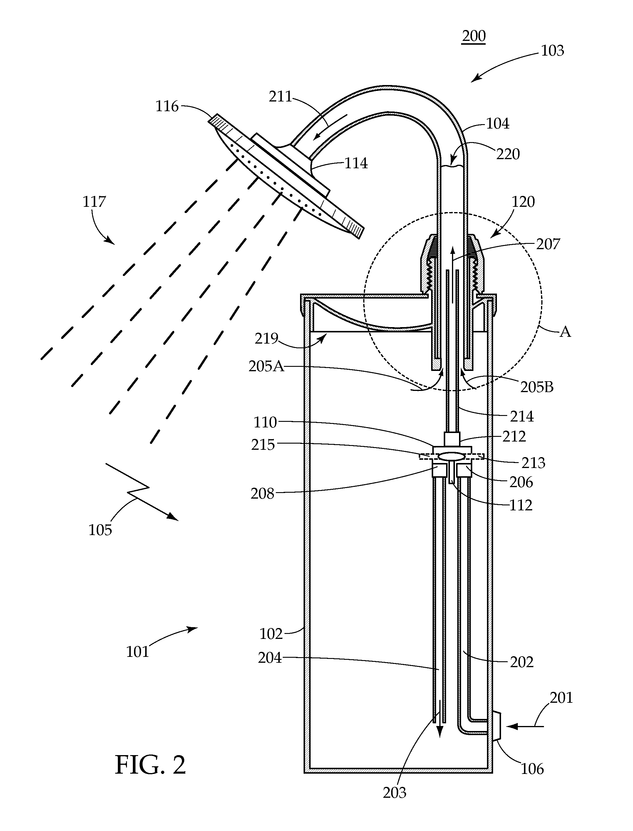 Portable solar shower