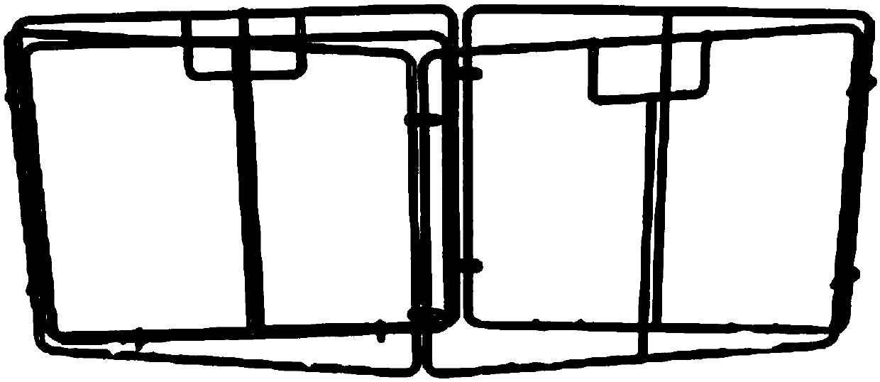 Snap joint type fully folded storage basket