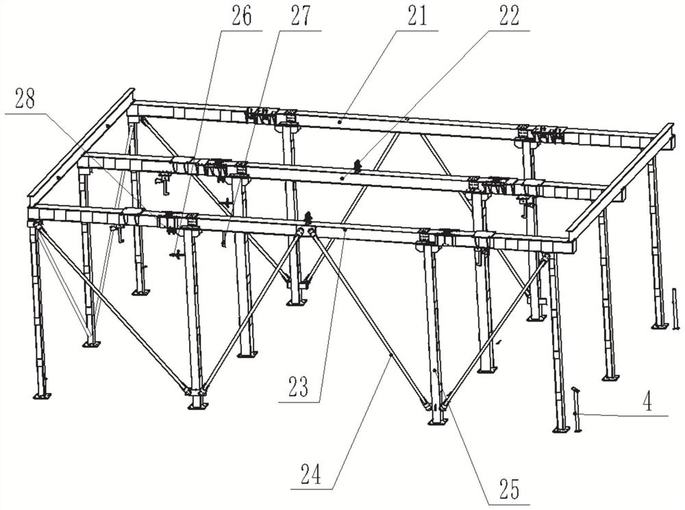 Vehicle carrying plate lifting system, large bus stereo garage and parking method