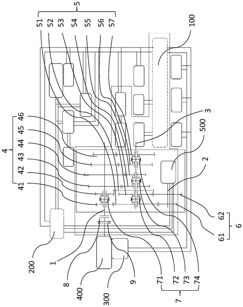 Hybrid power system based on amt gearbox and its control method