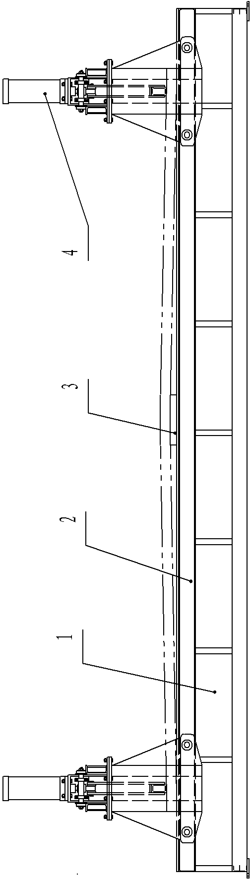 Compressing device for carriage side plate of self-dumper