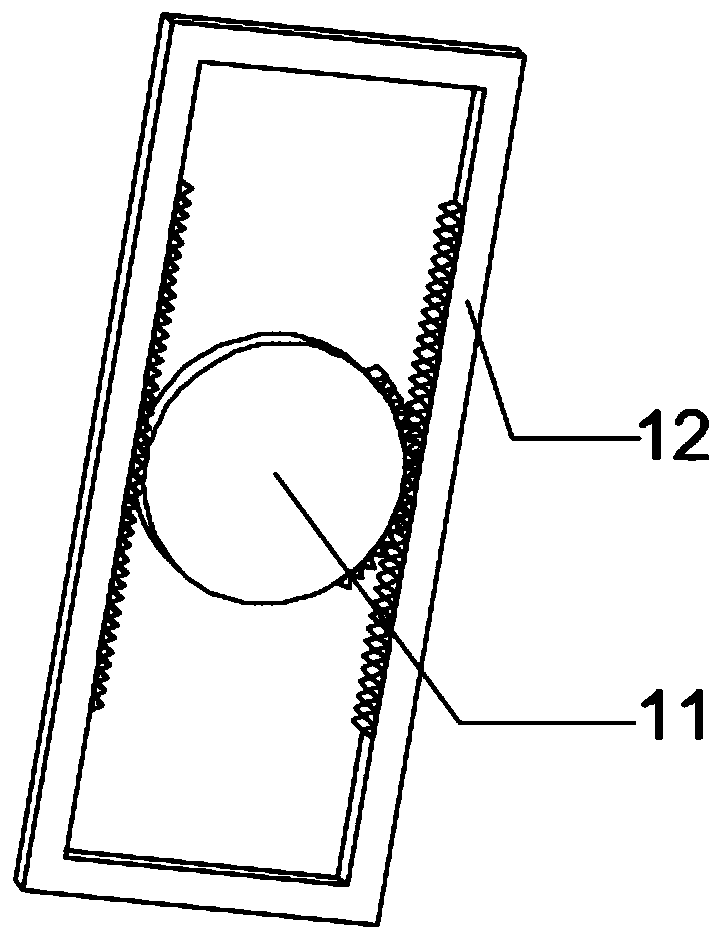 Raw material crushing device for medicine production