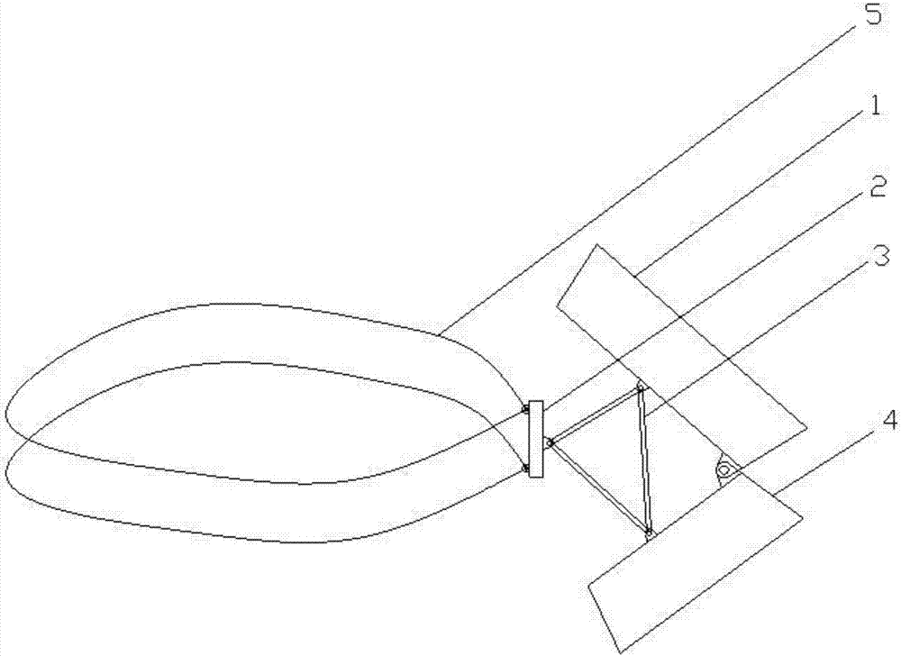 Abdomen skin flap fixing device