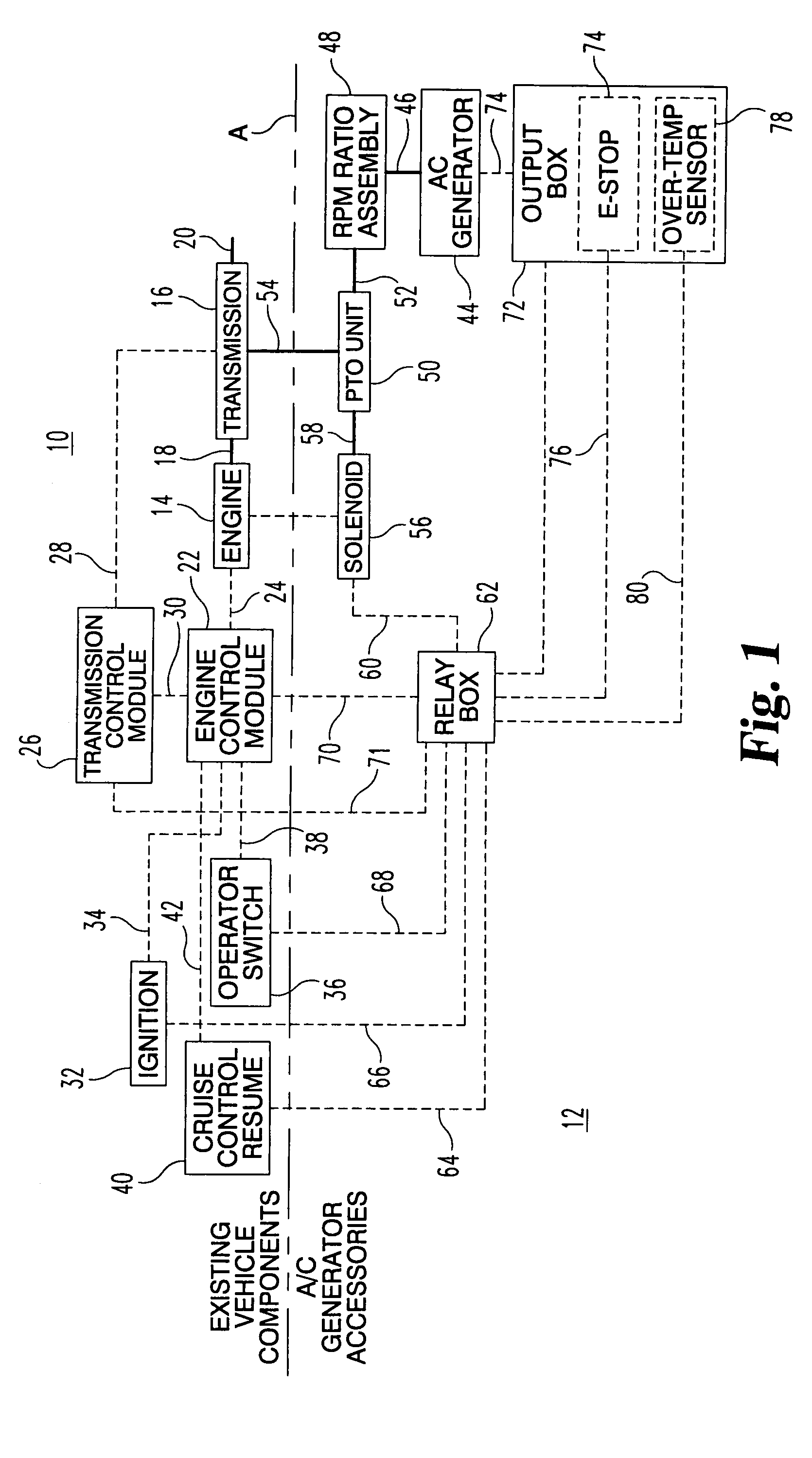 Vehicle mounted electrical generator system