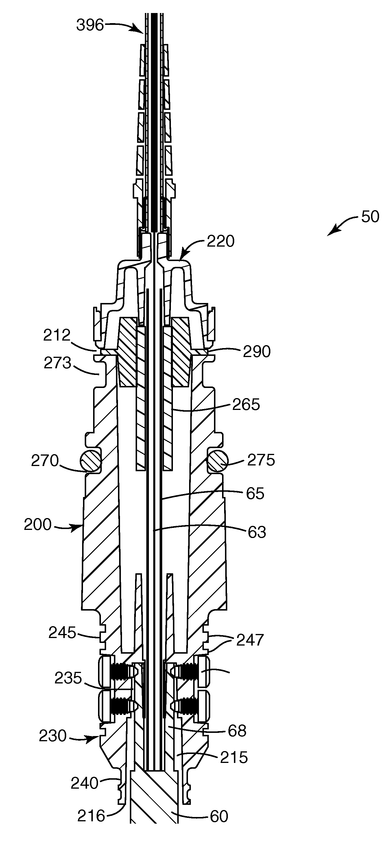 Optical fiber cable inlet device