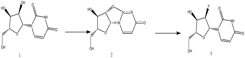 Synthetic method of 2'-Deoxy-2'-fluorouridine