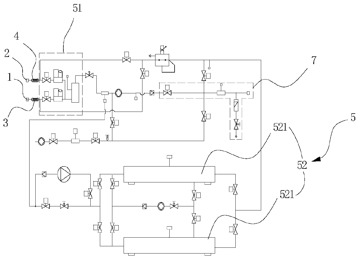 Multifunctional C4F7N/CO2 mixed gas distribution system and method