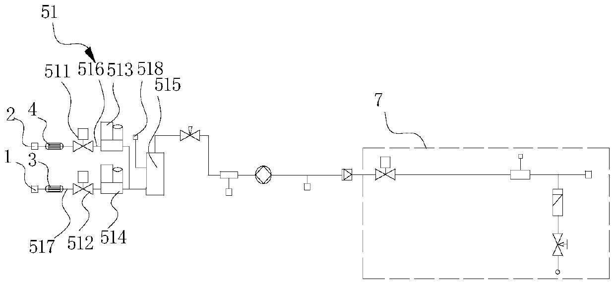 Multifunctional C4F7N/CO2 mixed gas distribution system and method