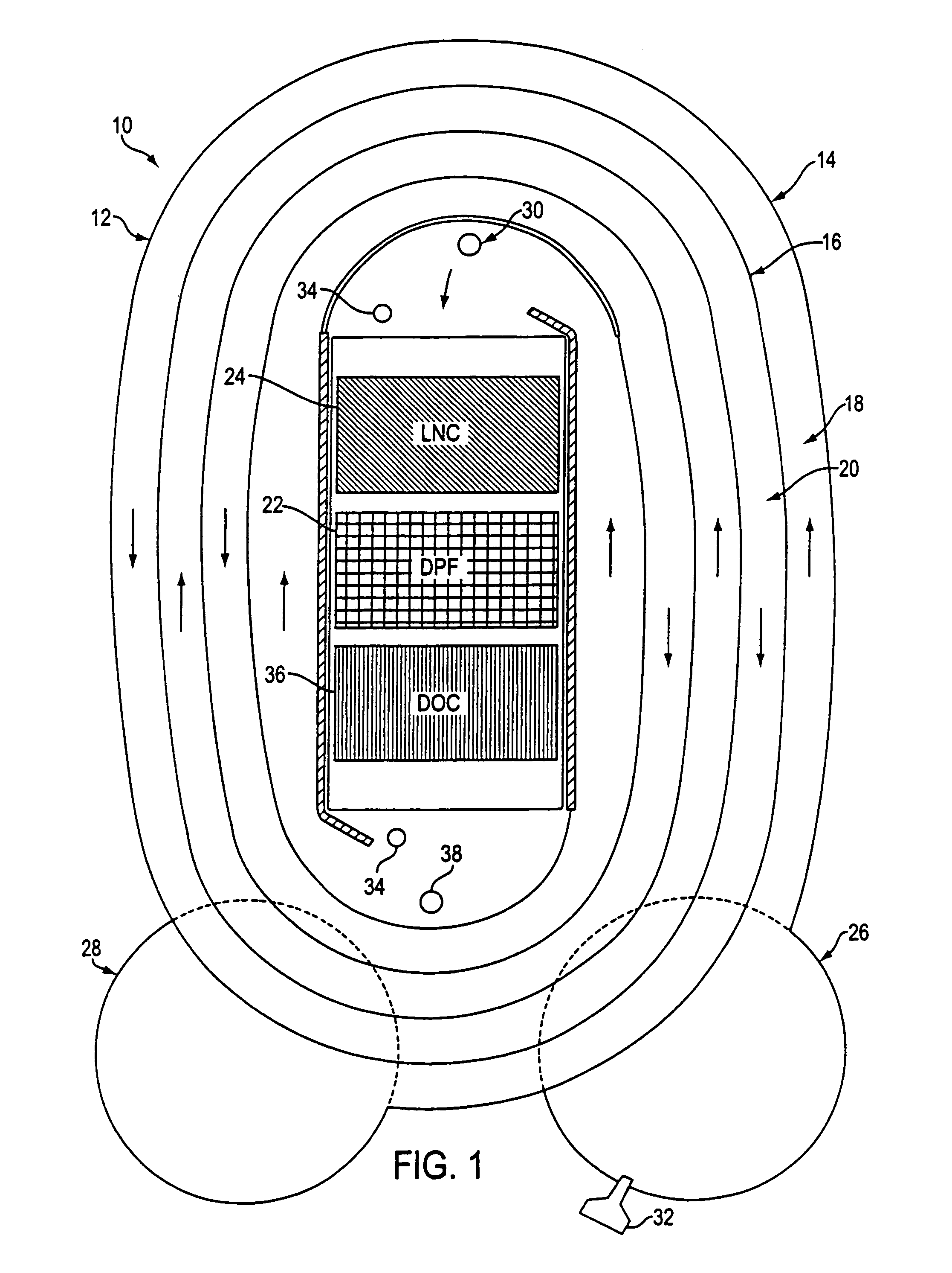 Integrated apparatus for removing pollutants from a fluid stream in a lean-burn environment with heat recovery