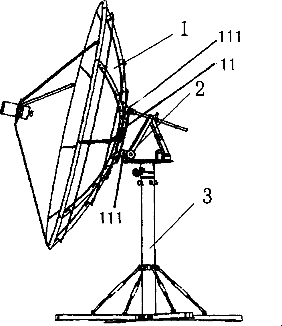 Portable parabolin antenna