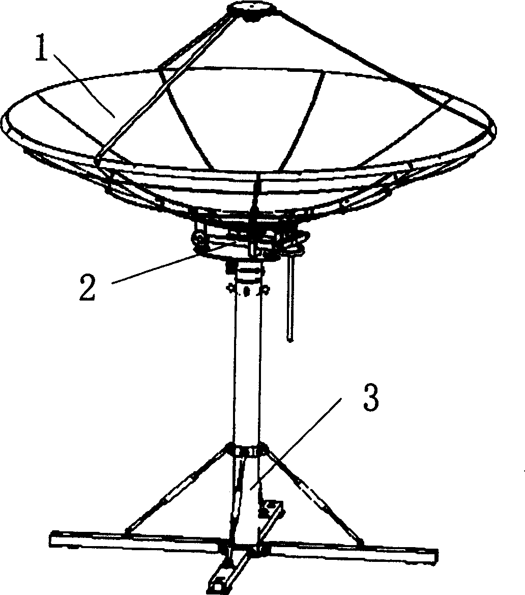 Portable parabolin antenna
