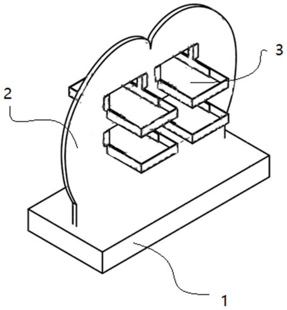 Display head board with storage space