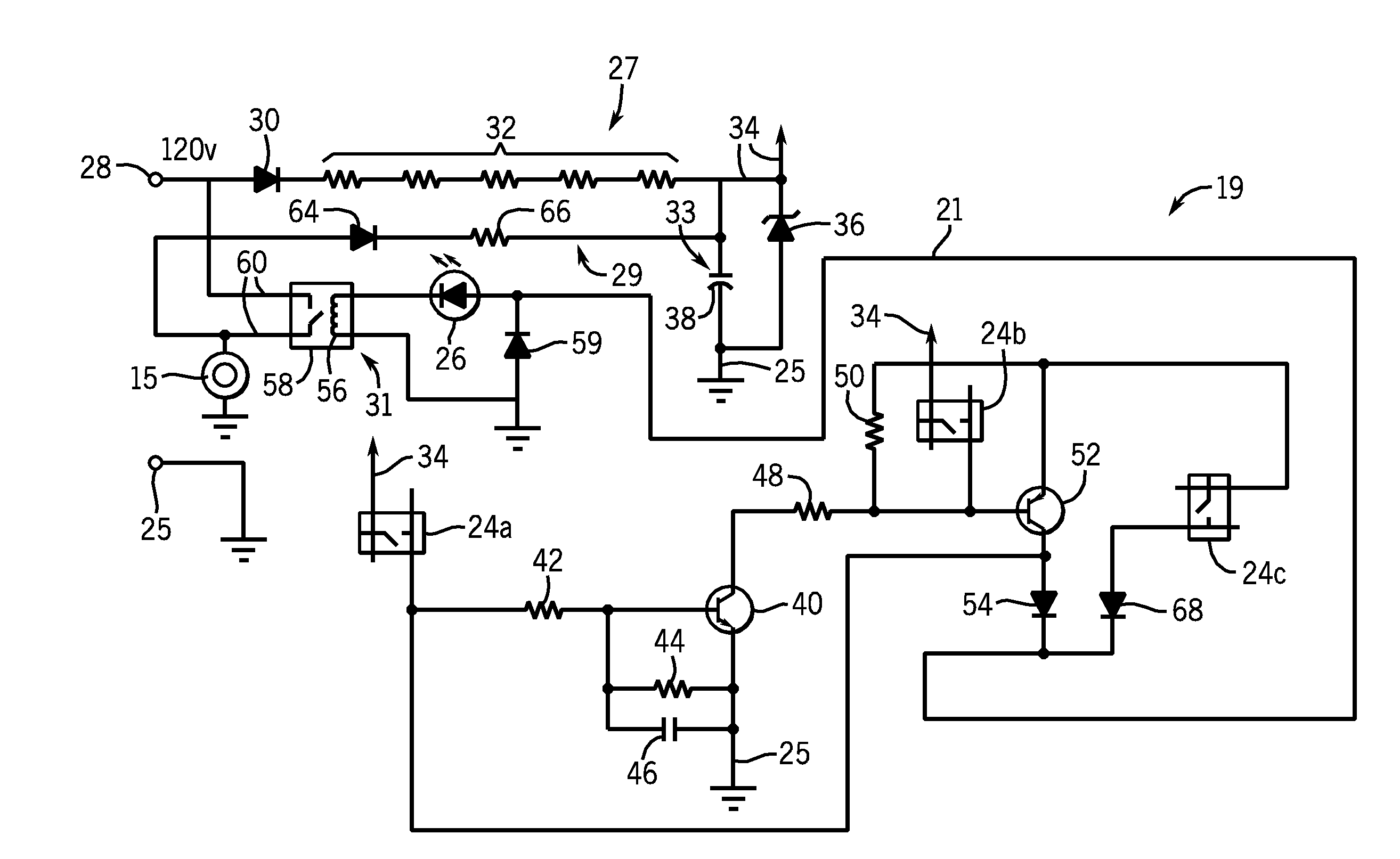 Low cost blender control permitting low actuation force switches