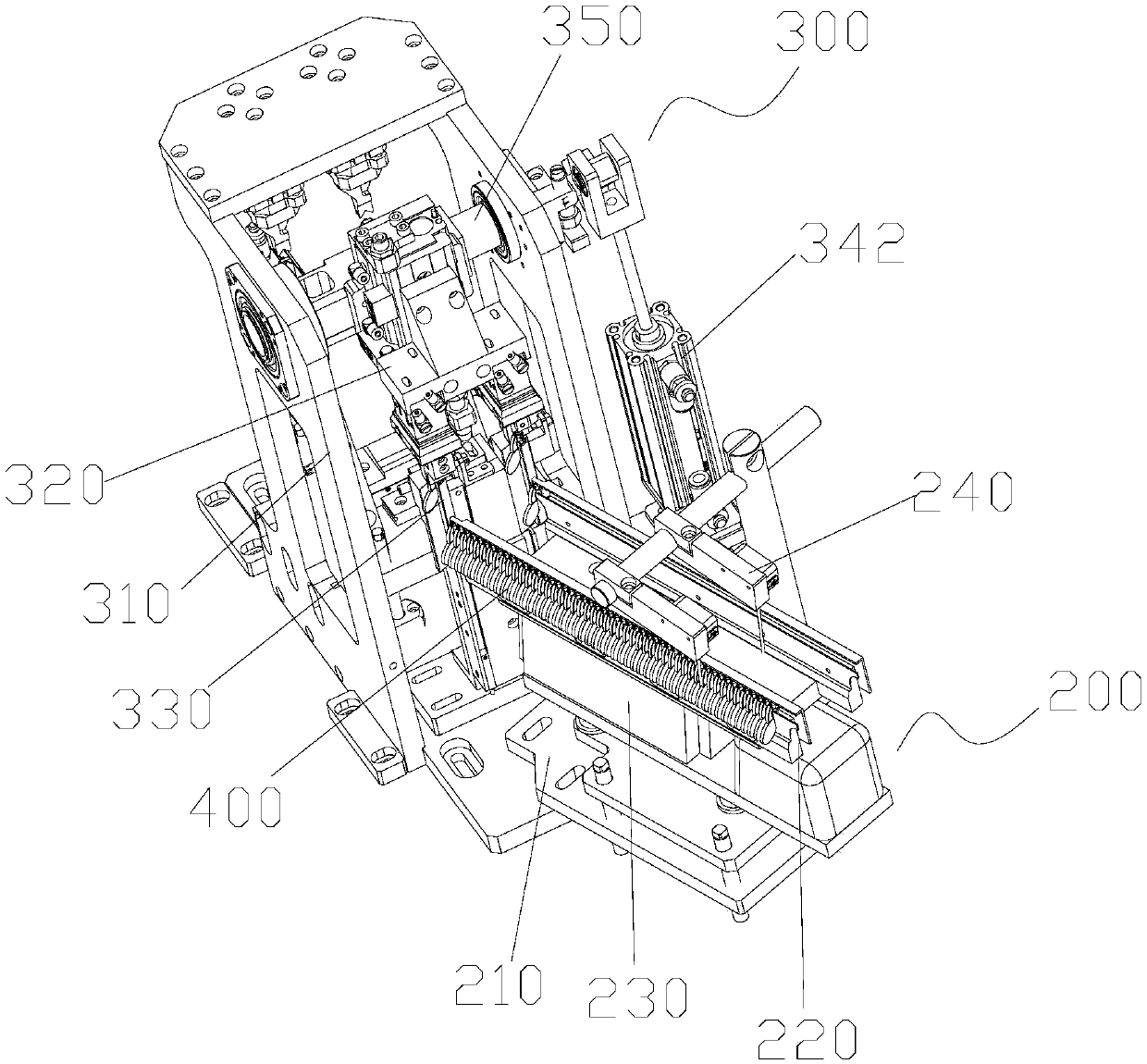 Metal needle assembly assembly device