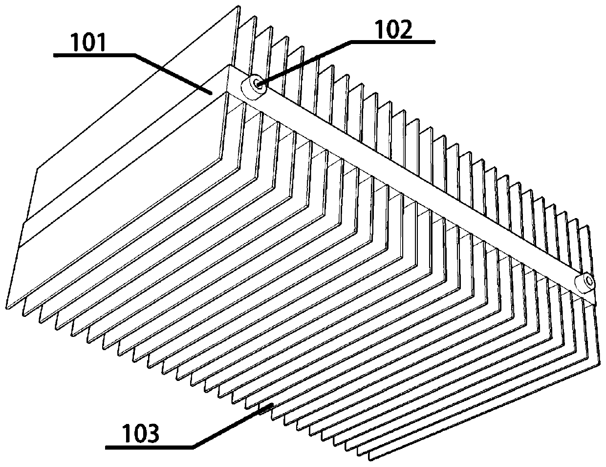 A membrane distillation seawater desalination device