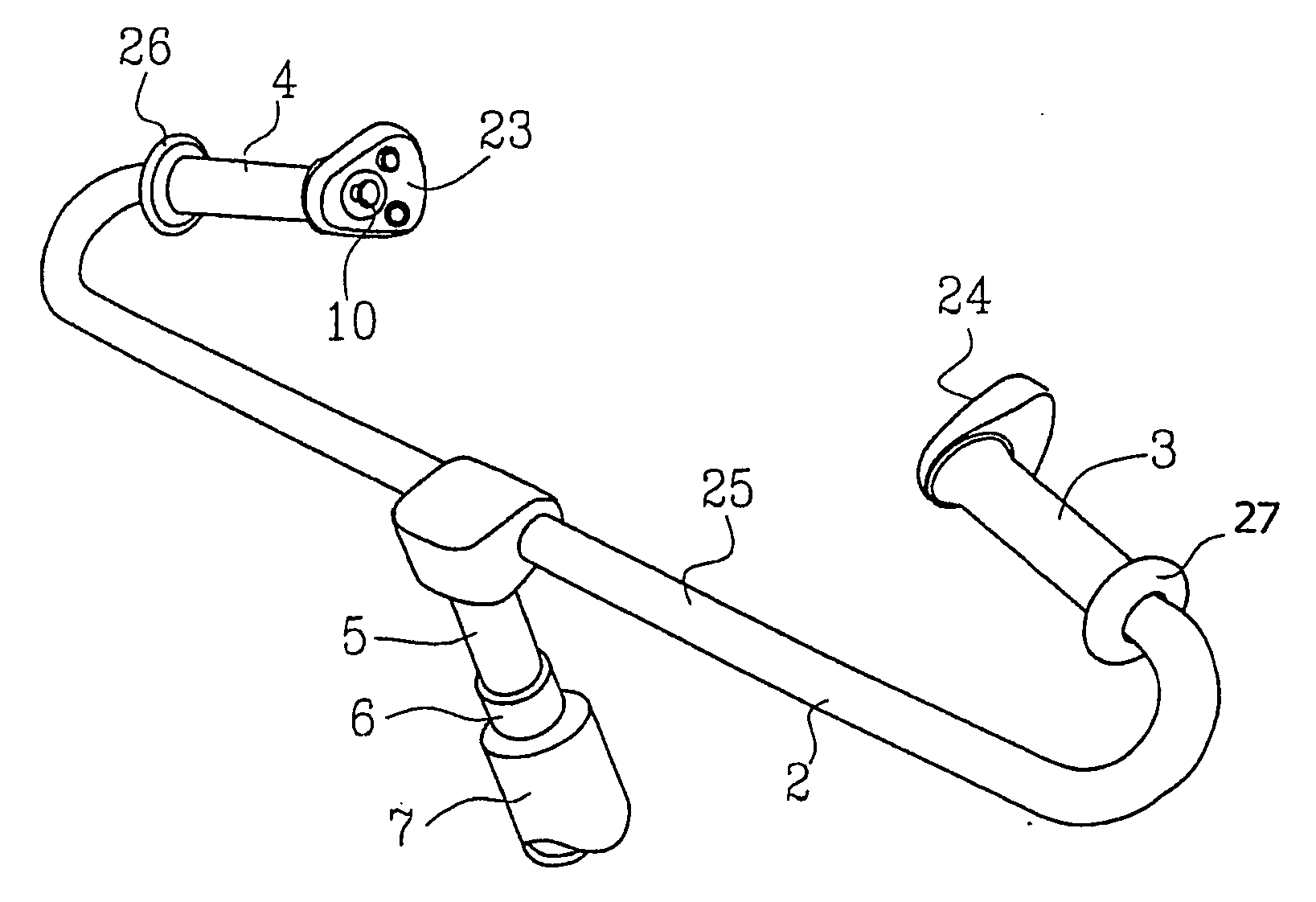 Control handle for a vessel and a vessel including such a control handle