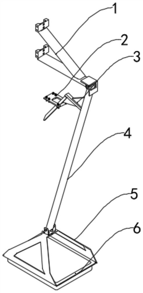 Oil receiving structure of fluid loading and unloading device