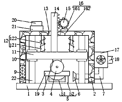 Cutting device for PVC plate processing with dust removal effect