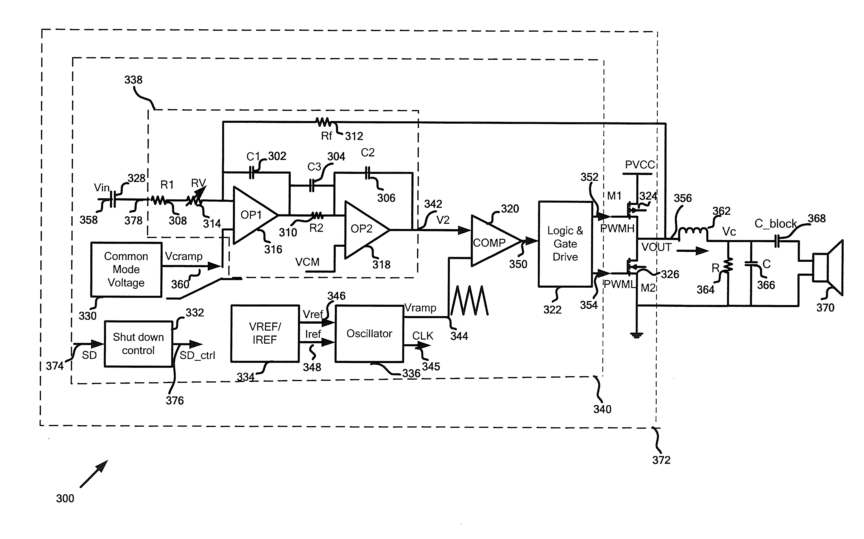 Amplification systems and methods with noise reductions