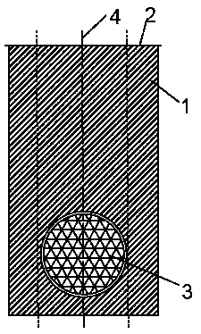 Shield knife replacing diaphragm wall reinforcing structure and reinforcing construction method