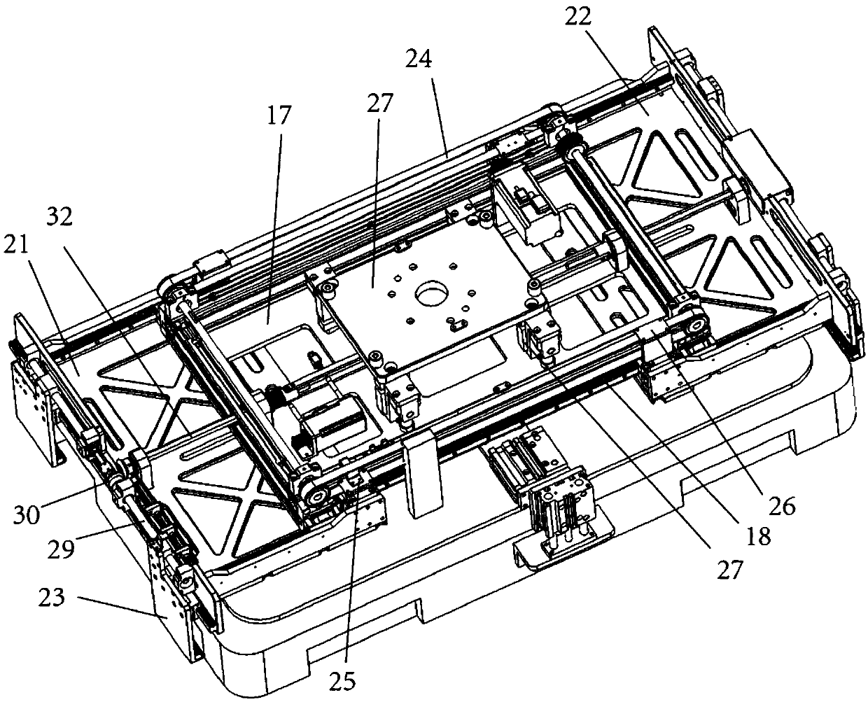 A grabbing and labeling all-in-one machine