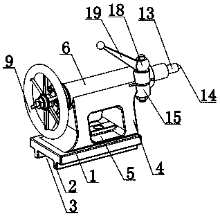 Shaving board hand-operated perforating device for furniture making