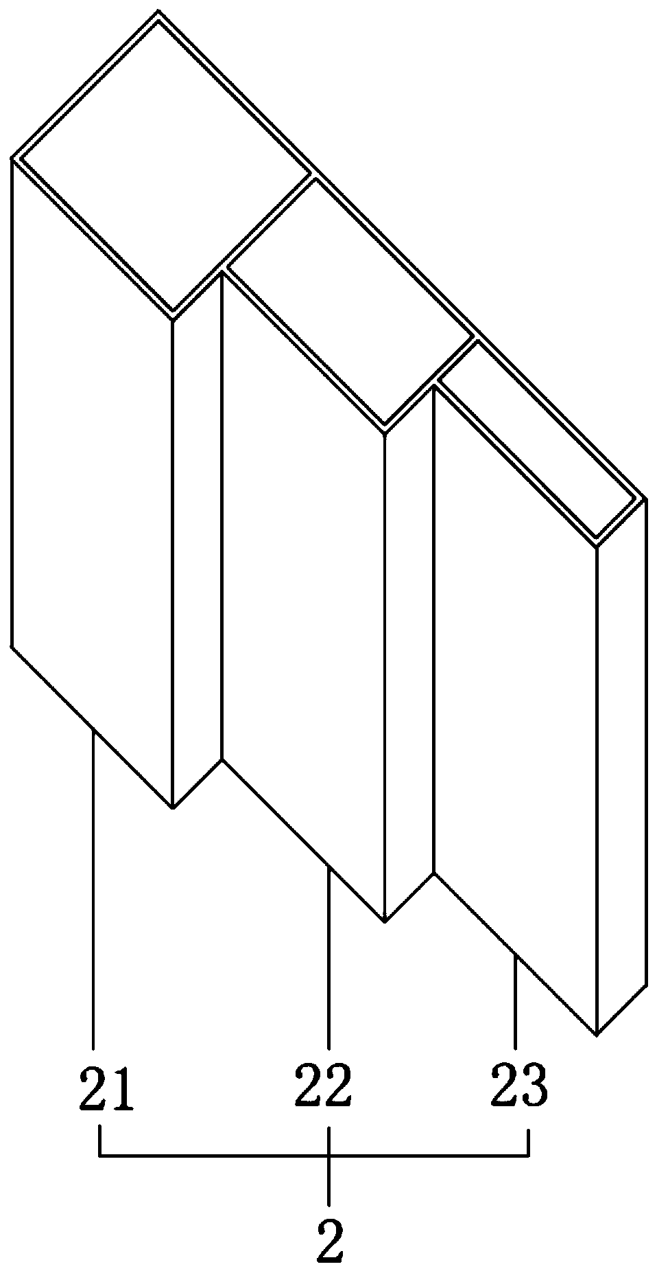 Stair type leveling mechanism and method adopting multi-grade distance adjustment