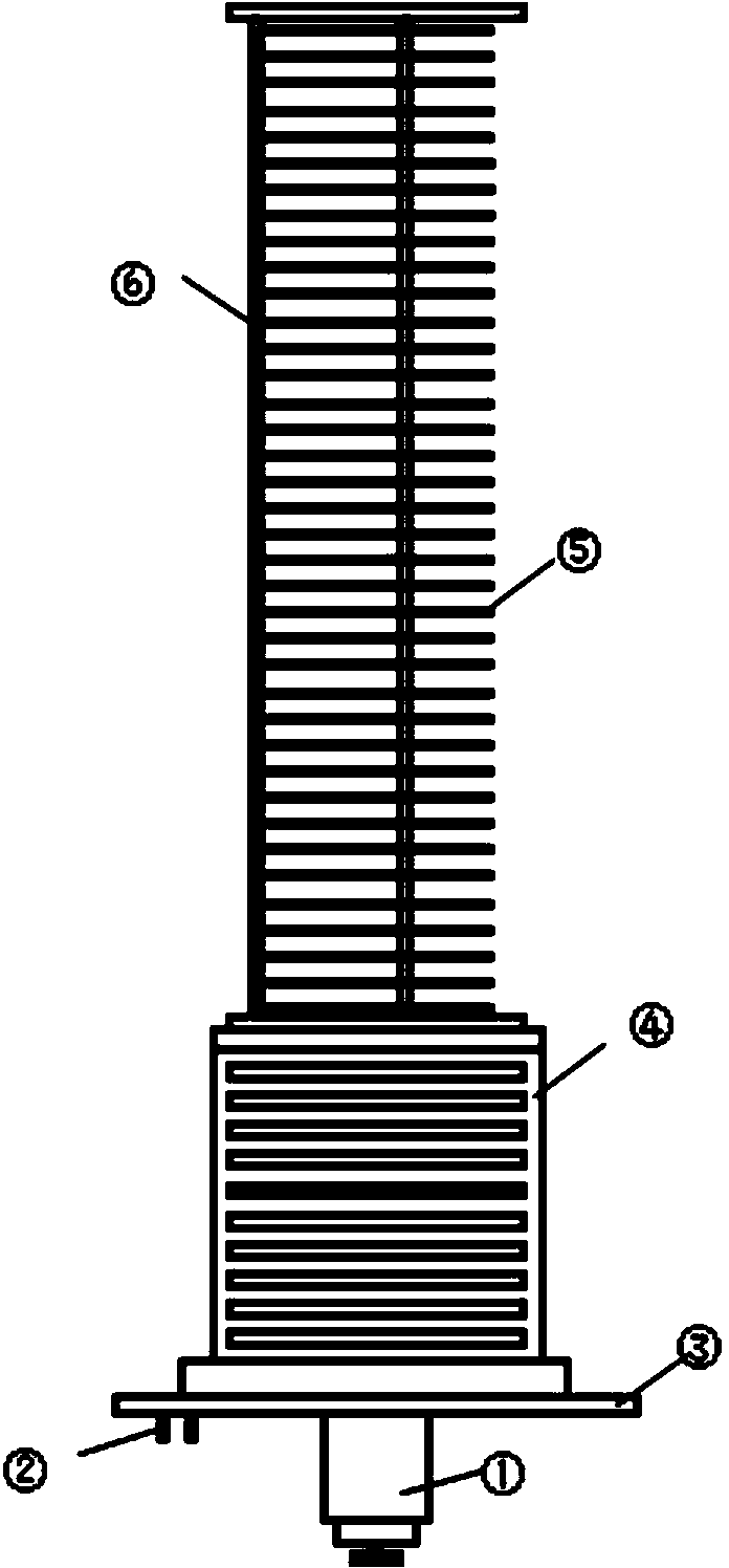 Vertical oxidizing furnace process door cooling method and device used in wet oxidation process