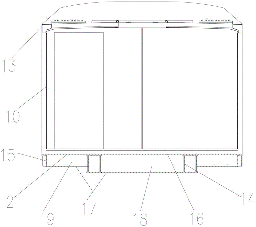 Railway catenary comprehensive operation vehicle body