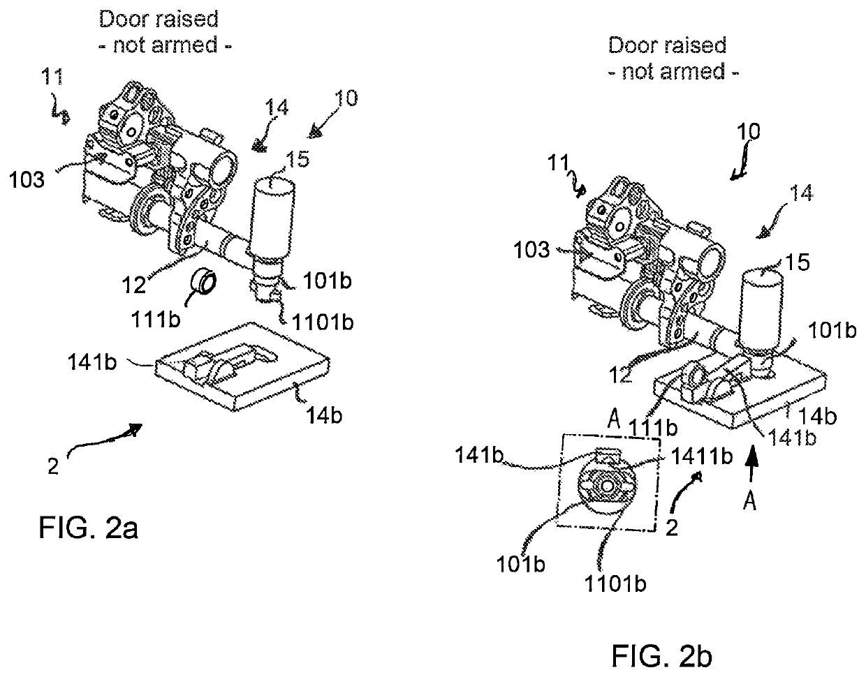 Passenger door arrangement for an aircraft segment