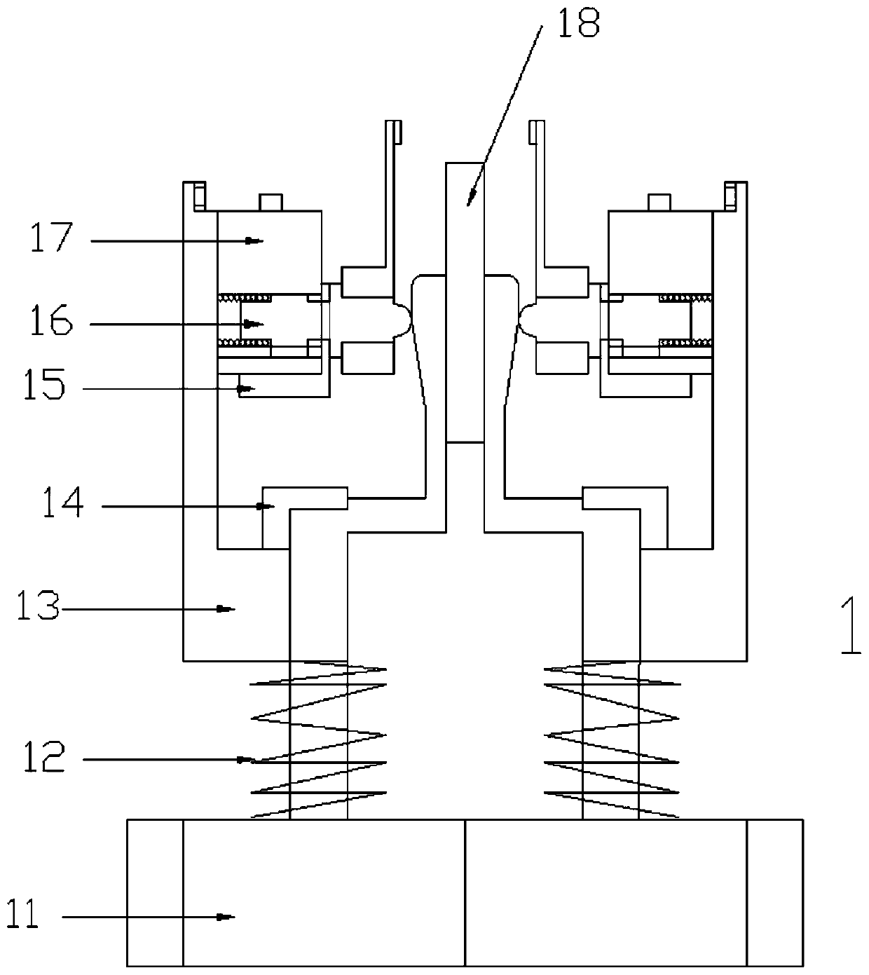 Three-dimensional crustal stress measuring device based on borehole deformation method