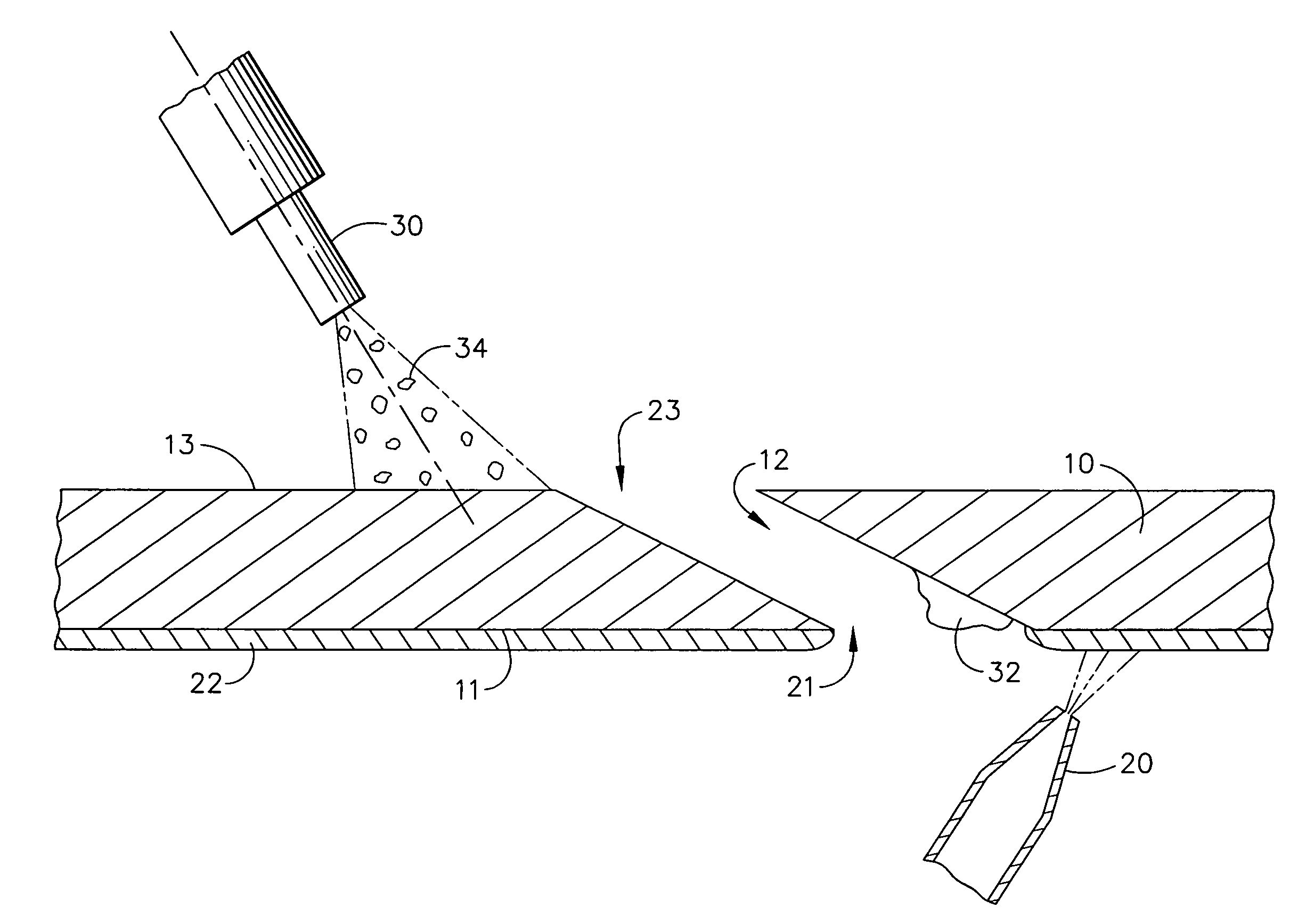 Method for concurrent thermal spray and cooling hole cleaning
