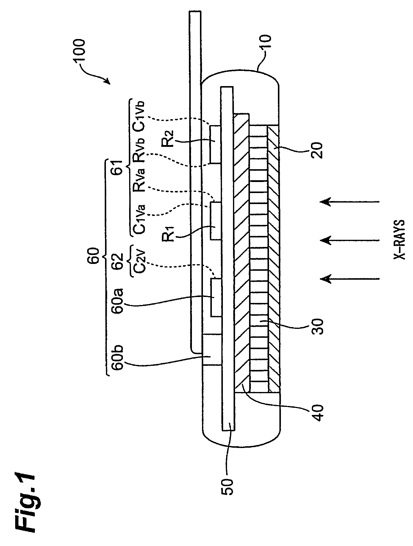 Image sensor with a voltage maintaining capacitor and an ac-signal blocking resistor, and imaging system comprising the image sensor