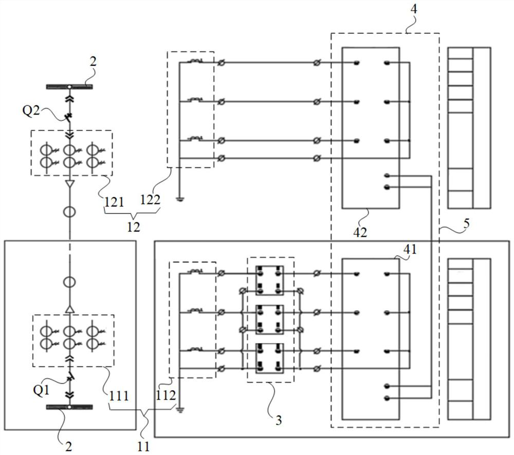 Differential protection circuit and power supply system