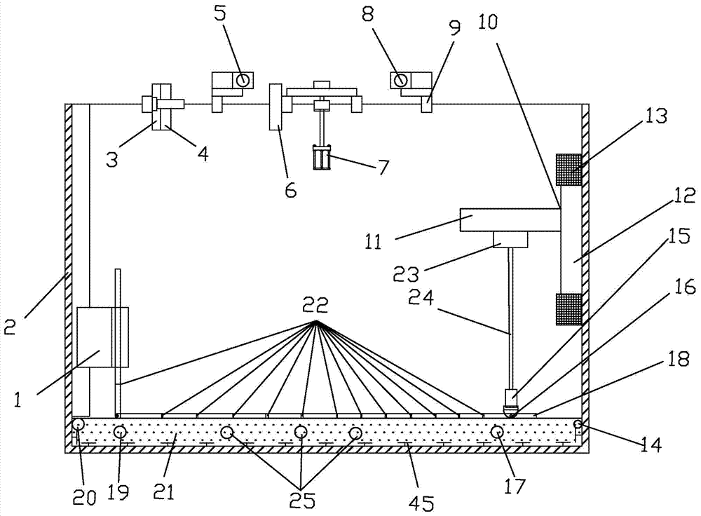 Experimental device for interaction between three-dimensional steel catenary riser and soil